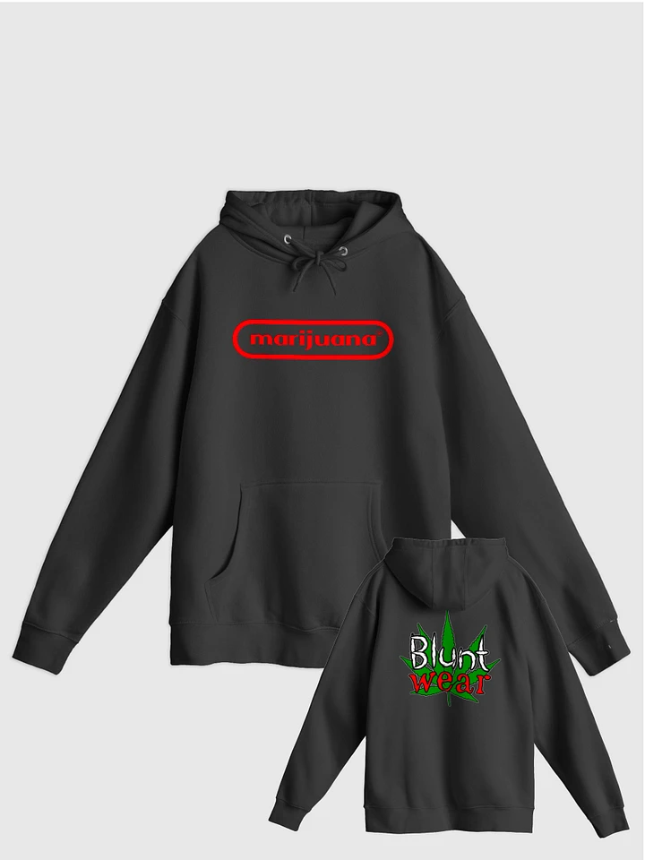 Marijuana Entertainment System Black Hoodie w Back product image (1)
