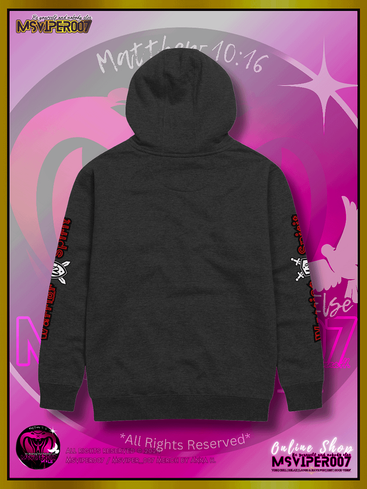 Hoodie - MsViper007's "Warrior Spirit" (crimson/V1) - Cozy Hoodie By Anna H. product image (2)