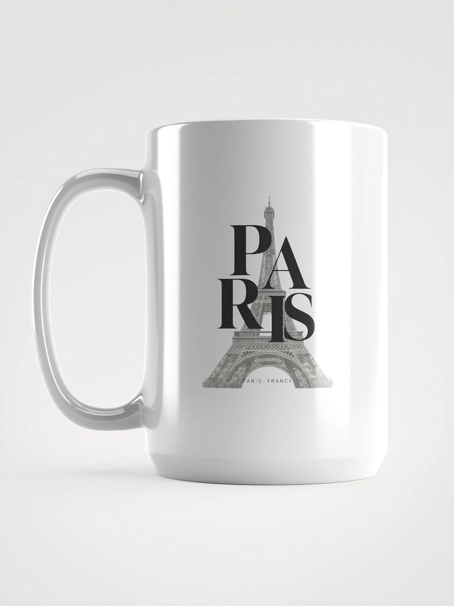 Paris Tower Mug – White Glossy Cityscape Edition product image (6)