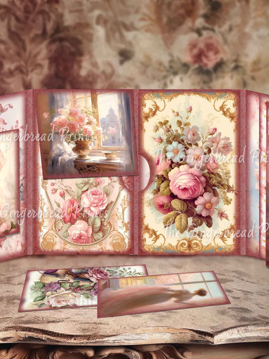 Pink Fantasy Folio Printable Kit Digital Download product image (3)