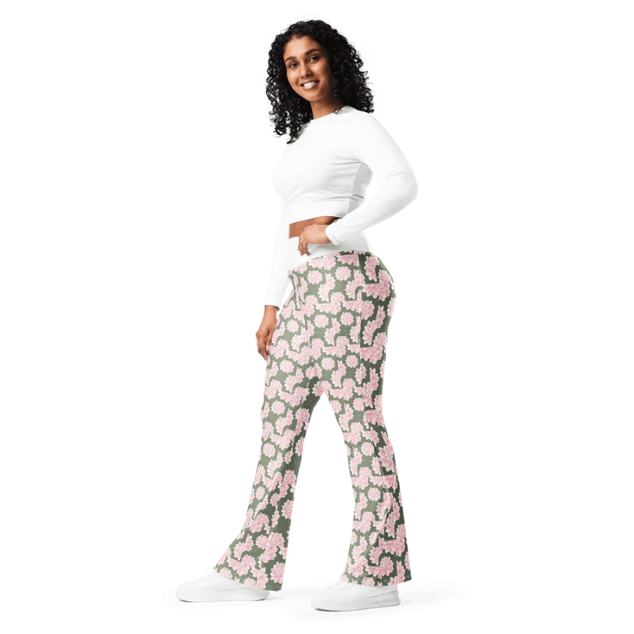 Flower pattern Flare Pants product image (9)