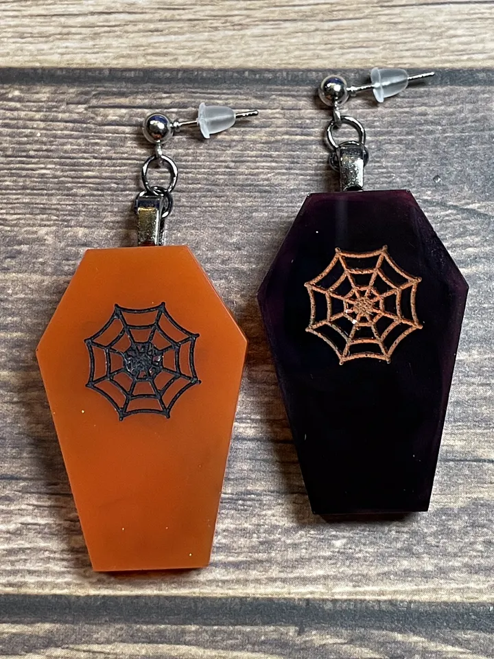 Coffin Flat Earrings product image (2)