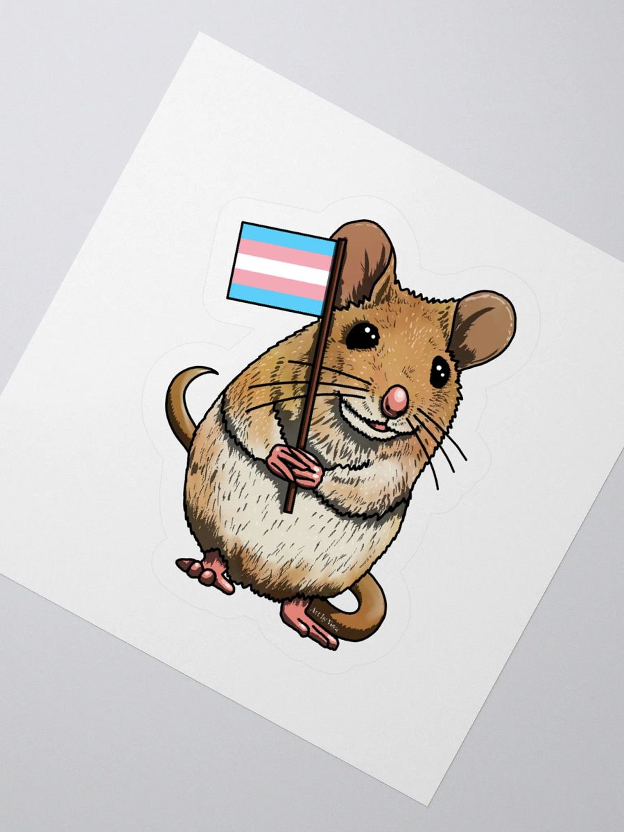 Trans Mouse Kiss Cut Stickers product image (6)