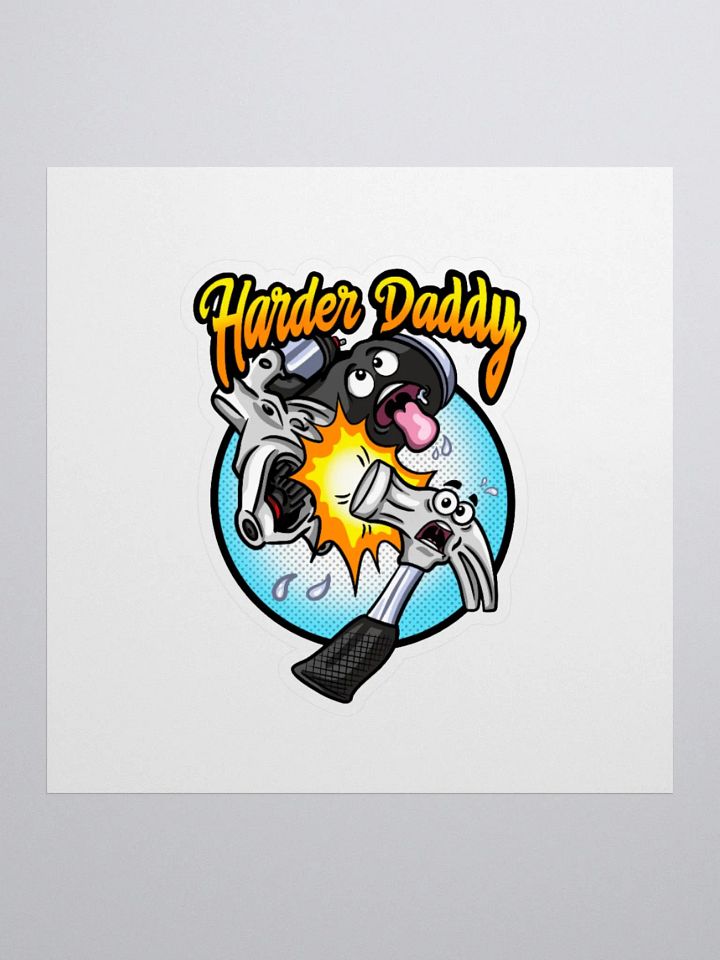 Harder Daddy Hammer and Starter Kiss Cut Stickers product image (2)