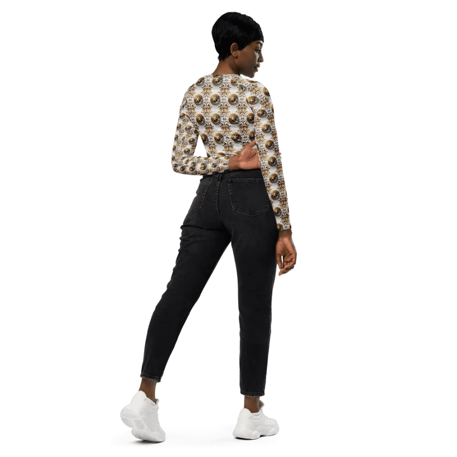 BTC Long Sleeve Crop Top white 1 product image (11)