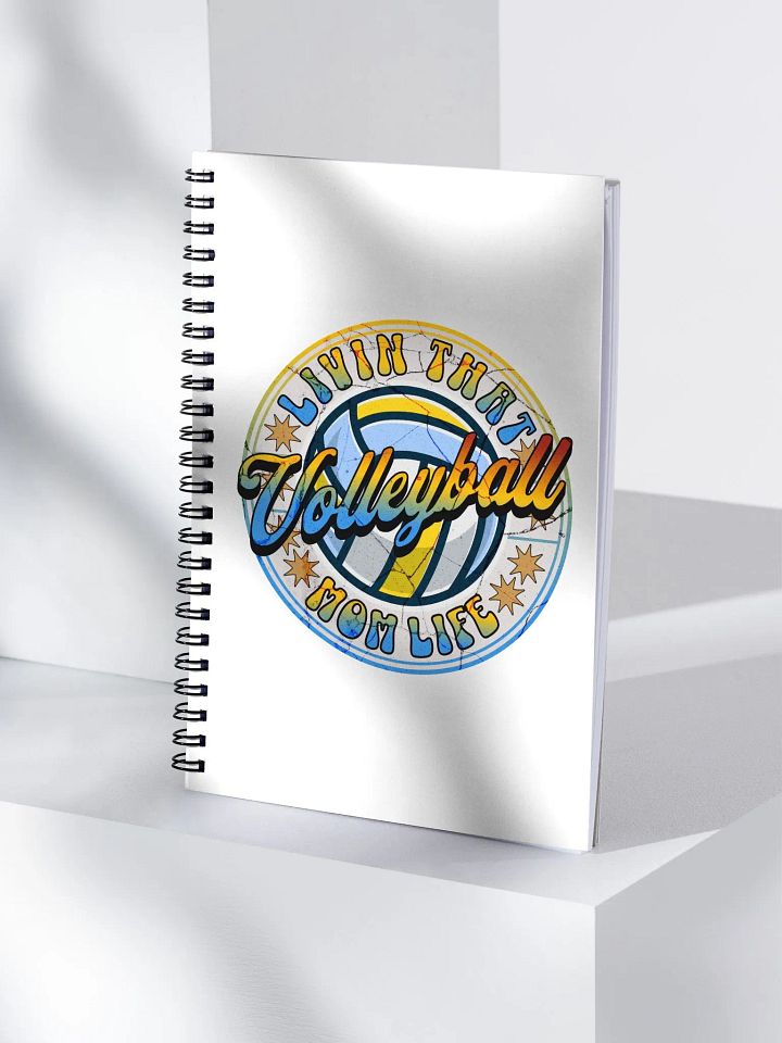 Livin That Mom Life Volleyball Spiral Notebook product image (1)