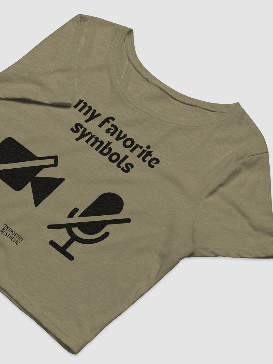 My Favorite Symbols Crop Tee product image (3)