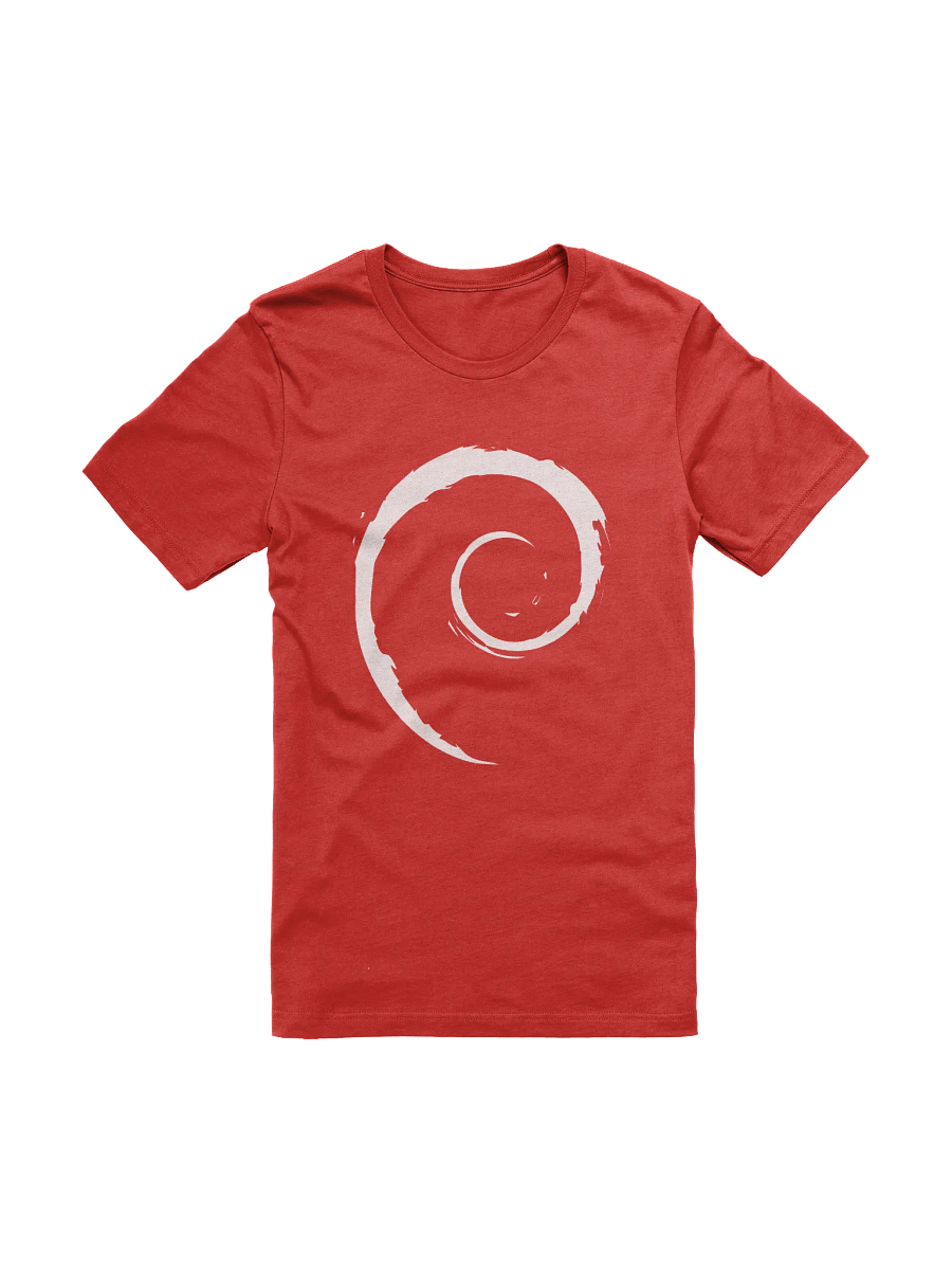 T-Shirt with Debian Swirl (Red Version) product image (1)