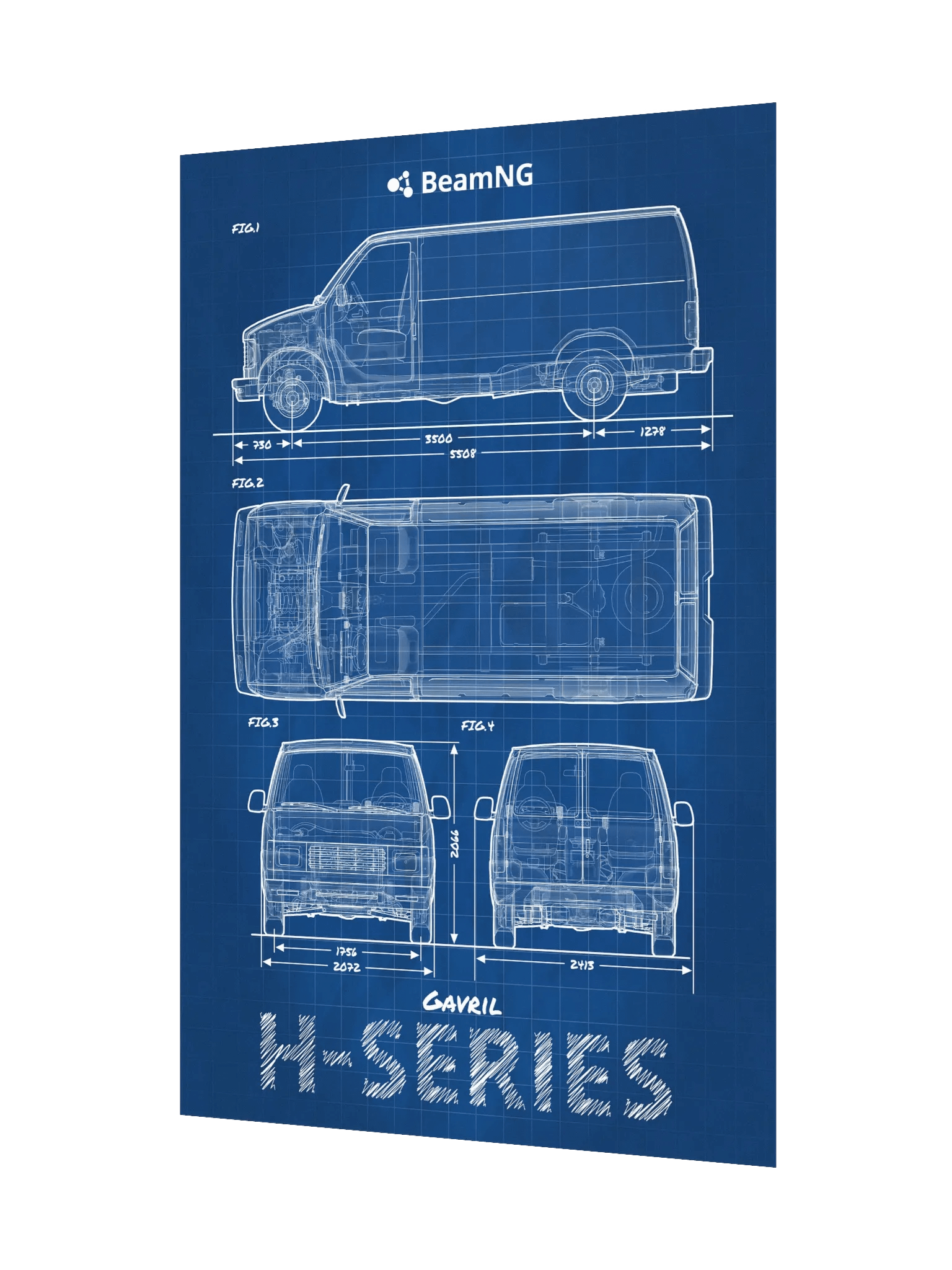 Gavril H-Series Blueprint Poster product image (3)