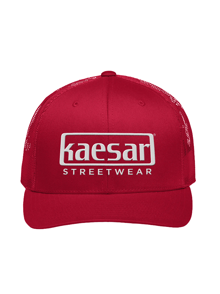 Retro Trucker Hat with White Embroidery. product image (1)