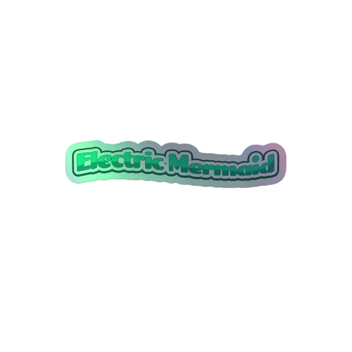 Electric Mermaid Holographic Sticker product image (2)