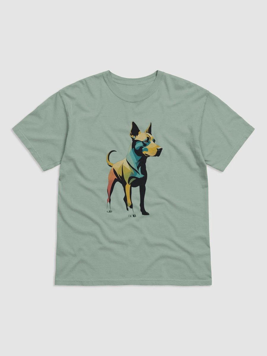 Vibrant Geometric Dog Illustration T-Shirt product image (4)