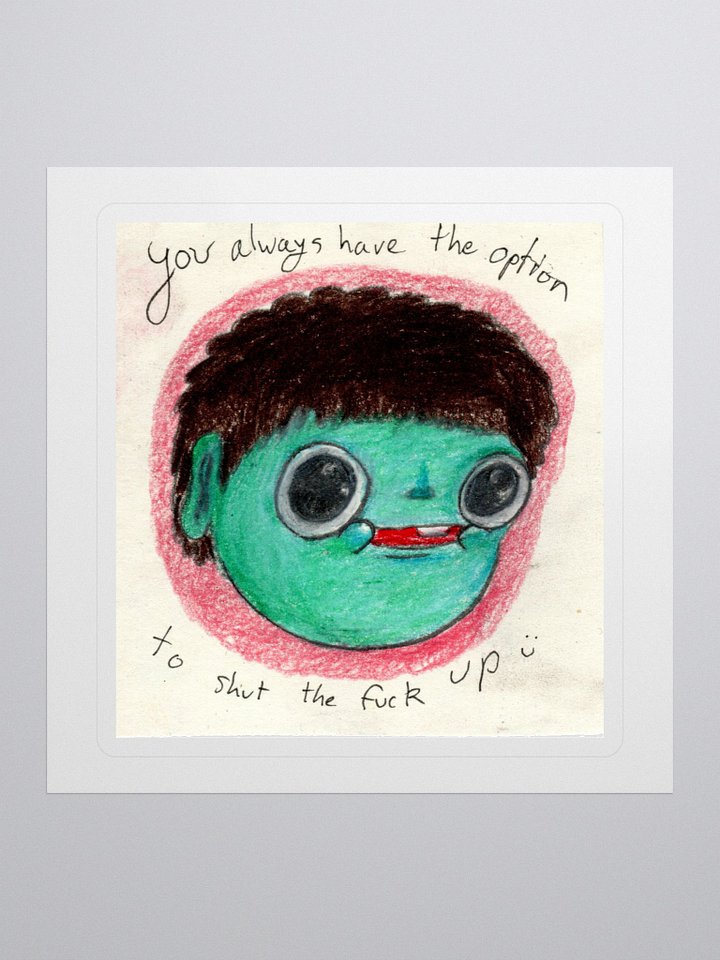 Shut Your Mouth Sticker! product image (1)