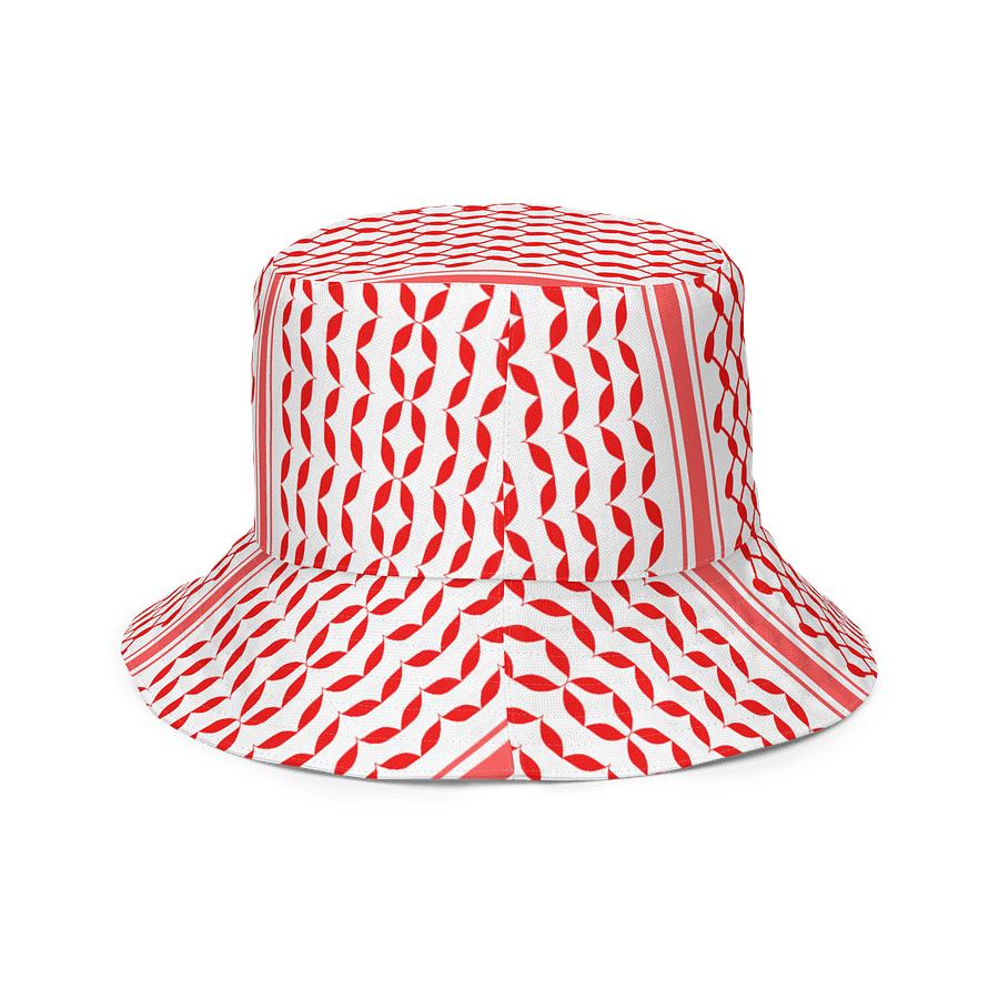 Red Keffiyeh Bucket Unisex Hat product image (3)