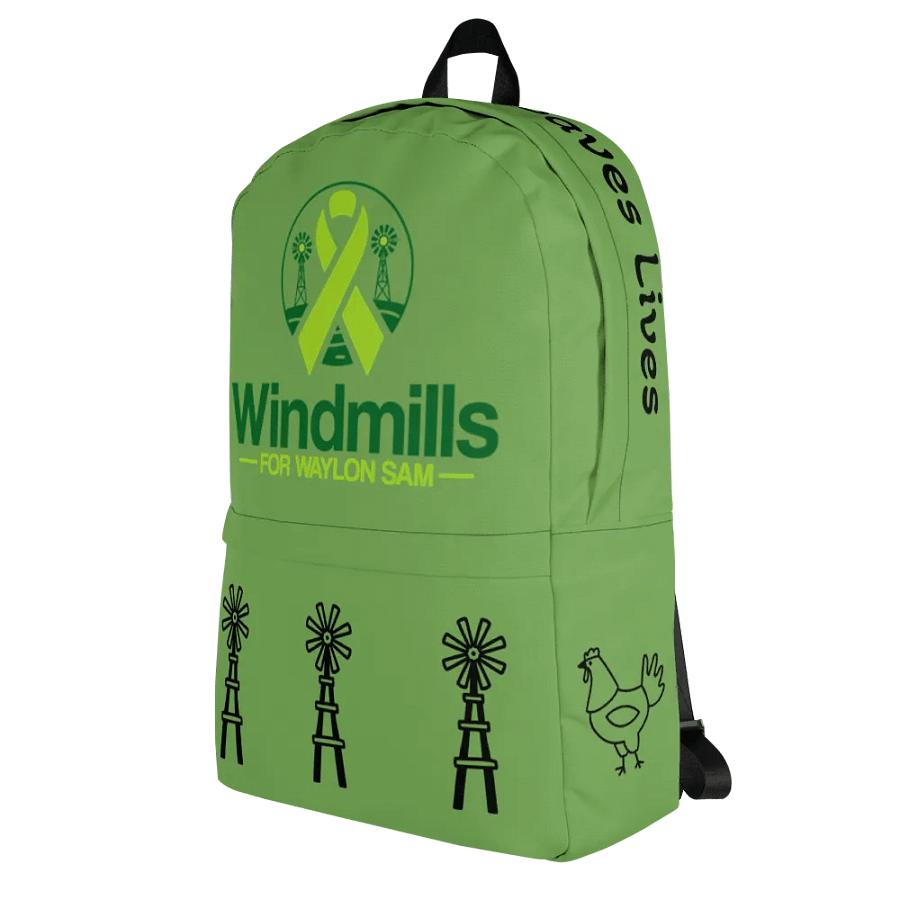 Windmills For Waylon Sam Backpack product image (1)