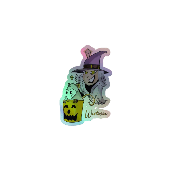 Whimsical Witch Holographic Sticker Sheet product image (2)
