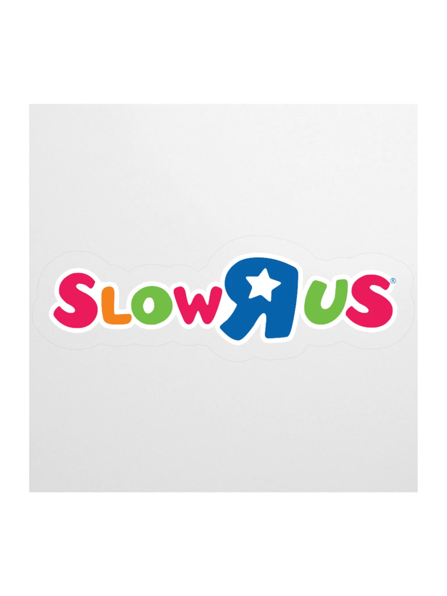 SLOW-R-US STICKER (SINGLE) product image (1)