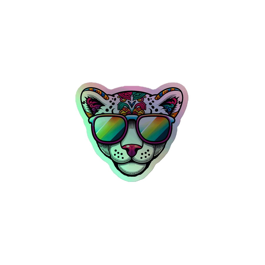Holographic Leopard Sticker product image (1)