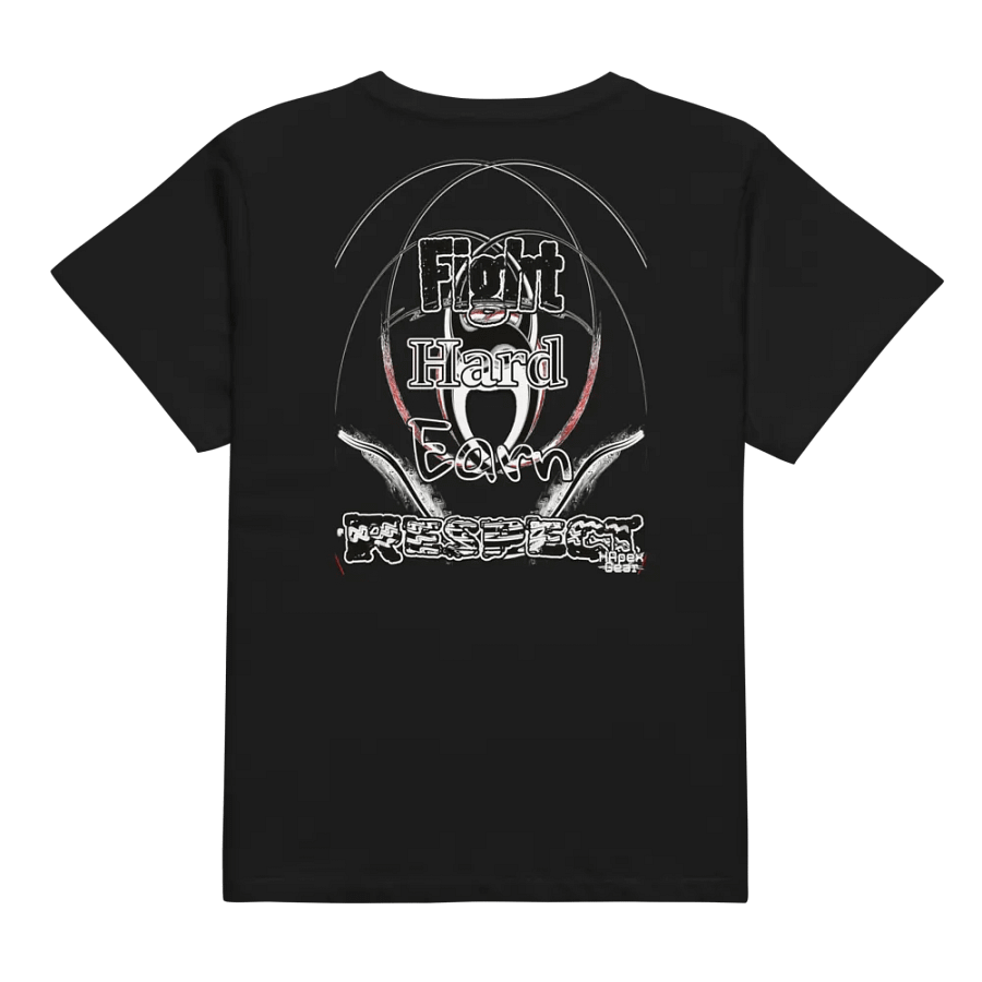 Fight Hard Earn Respect - Embroidered - Women's High-Waisted Tee product image (3)