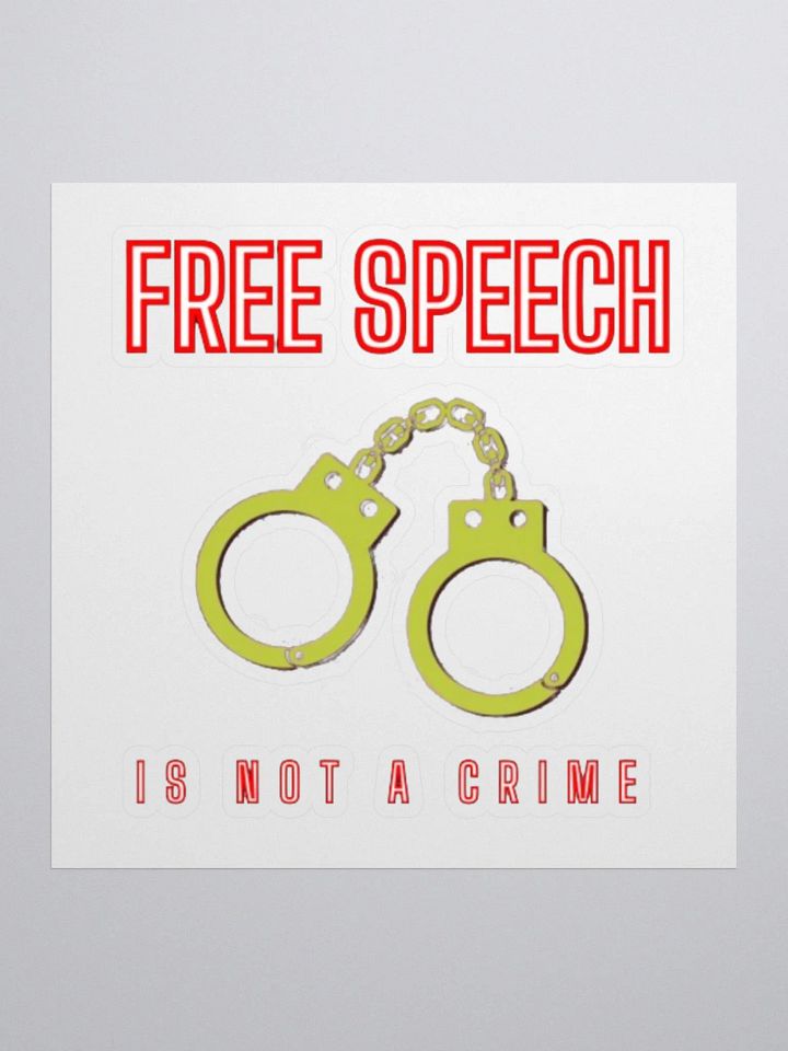 FREE SPEECH IS NOT A CRIME product image (1)