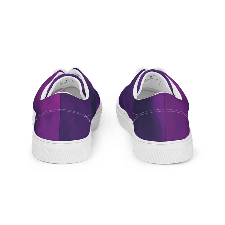 Ethereal Purple Swirl Women's Canvas Shoes product image (11)