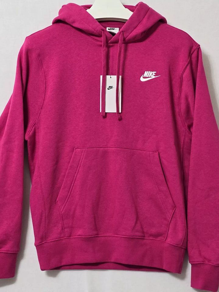 Nike Mens XS Womens S Sportswear Club BB Pullover Hoodie Pink BCA 🎀 BV2654 product image (1)