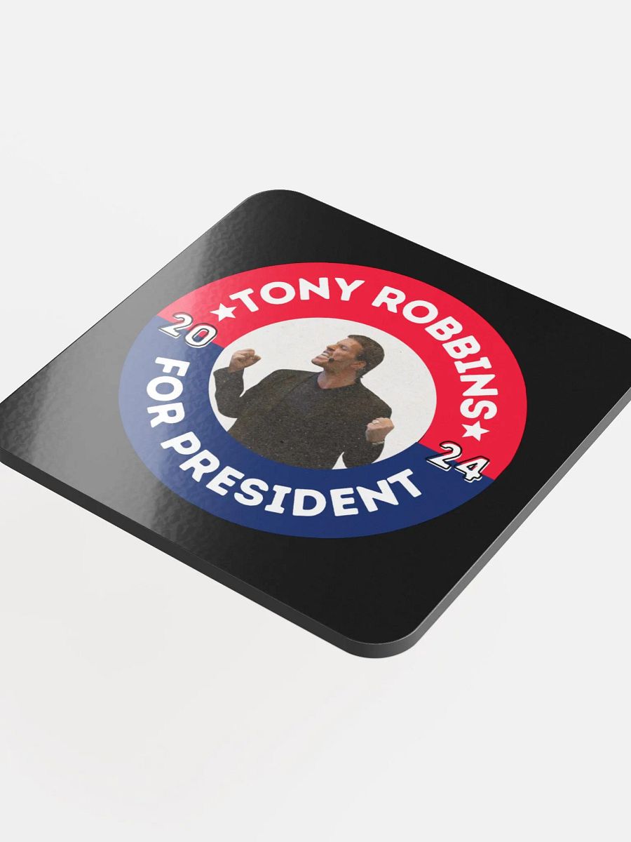 'Tony Robbins for President' 2024 Campaign Button Coaster product image (4)