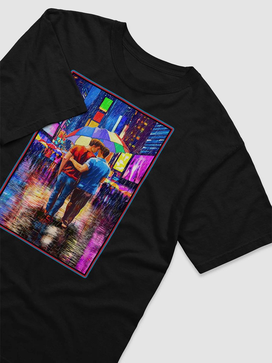 Rain In Times Square - Gay Couple Art T-Shirt product image (3)