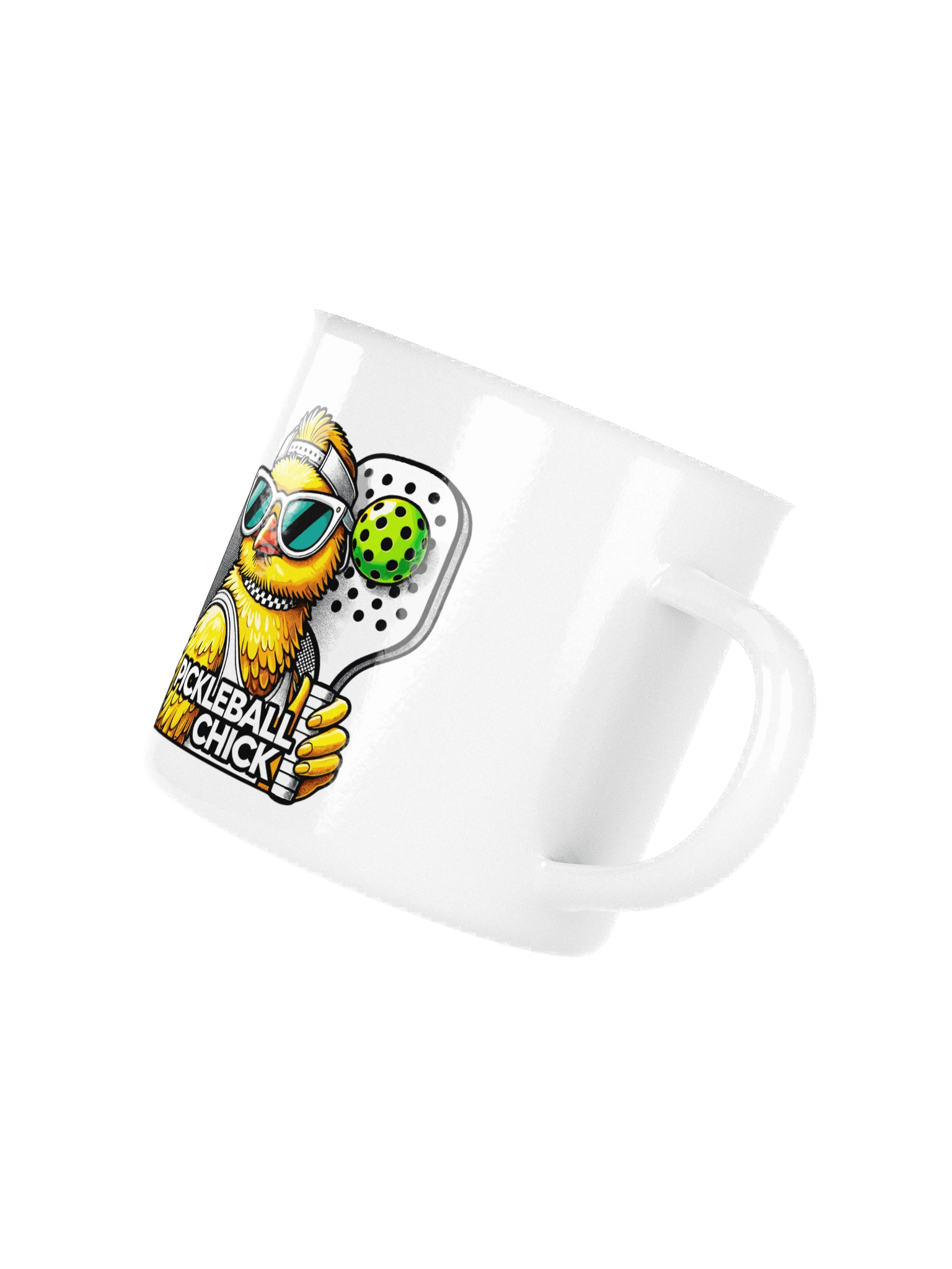 Pickleball Chick Enamel Mug product image (3)