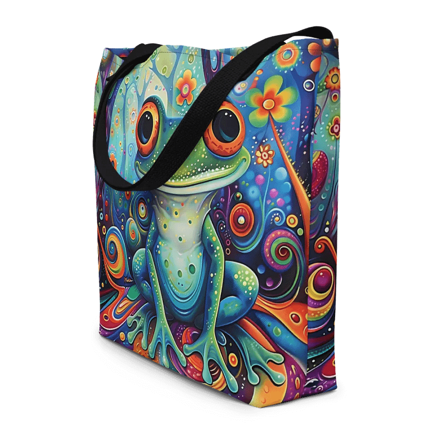 Psychedelic Frog Tote Bag product image (4)