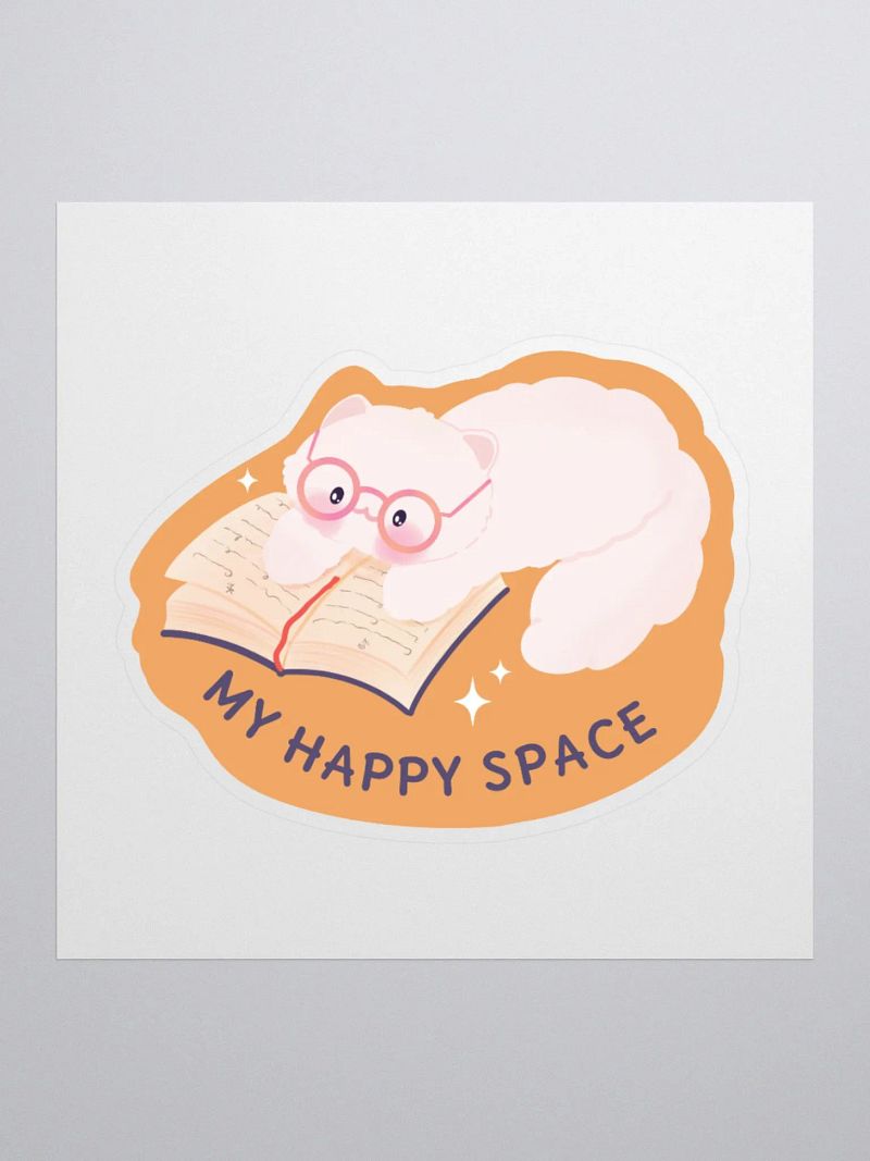 My Happy Space Reading Vinyl Stickers