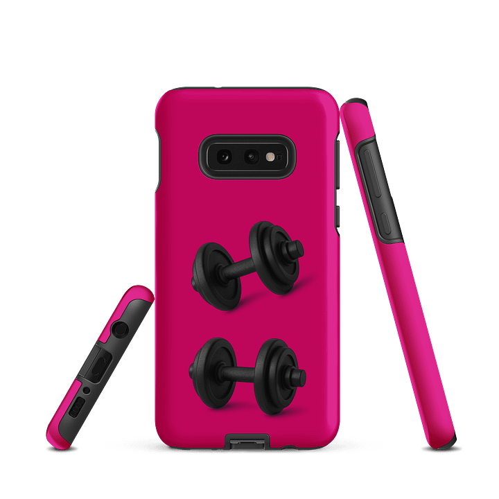 Magenta Strength Unleashed Double Dumbbell Samsung® Case product image (1)