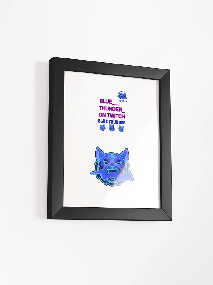 Neon Blue Thunder Framed Poster product image (2)
