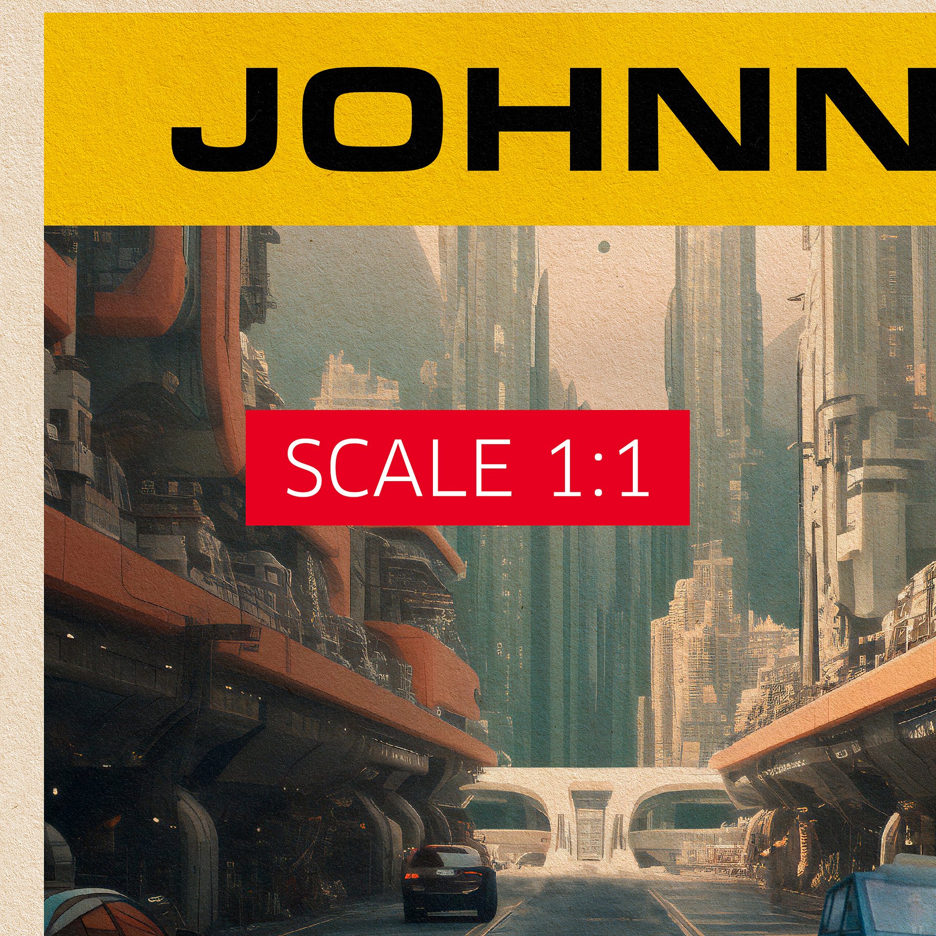 Johnnycab. Ad. Total Recall, 1990 — Vintage space poster, movie poster product image (5)