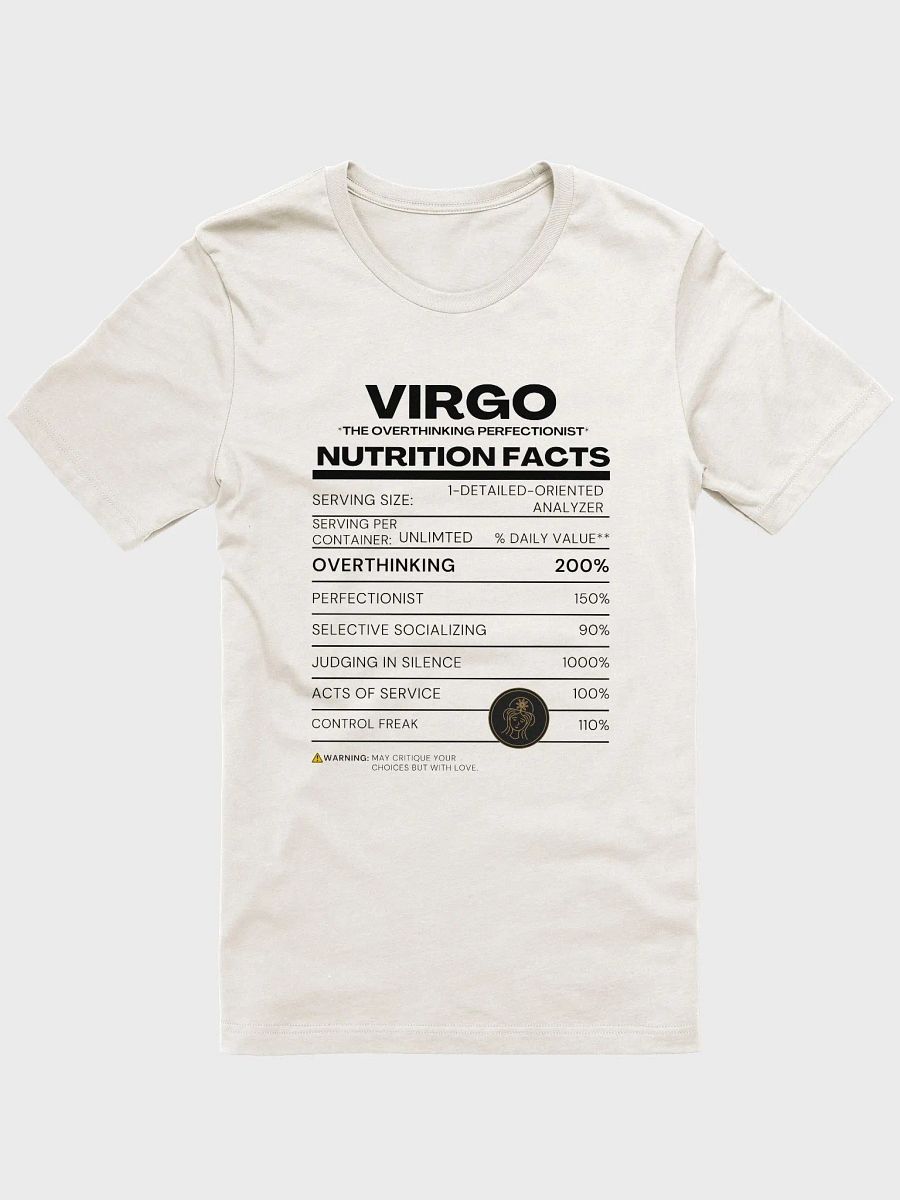 VIRGO Nutrition Facts Tee product image (1)