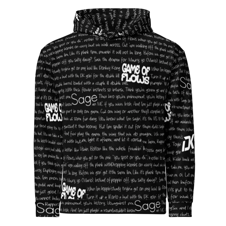 Game of Flows - DK Rap Artist & Sage - BLACK - Unisex Hoodie product image (2)