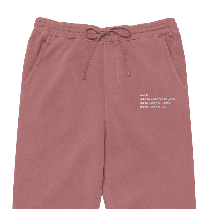 Scripture Sweatpants Embroidered - John 1:1 Co. product image (10)