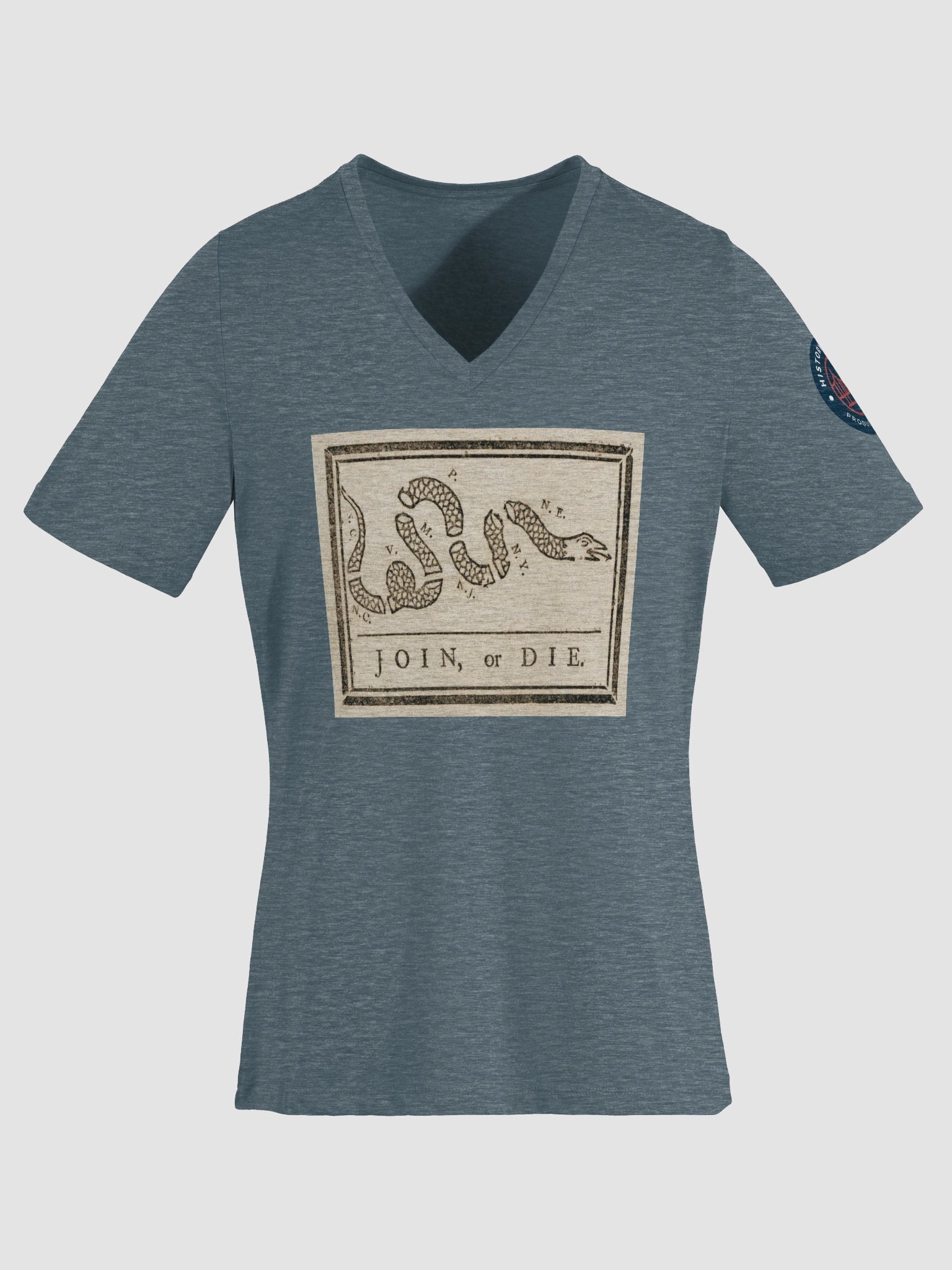 Womens V-neck "Join or Die" Tee product image (31)