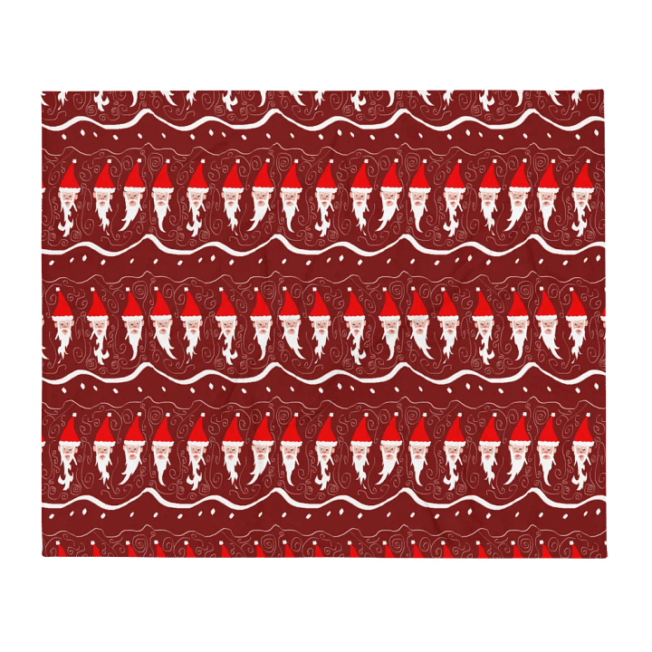 Bearded Santa Pattern Throw Blanket product image (13)