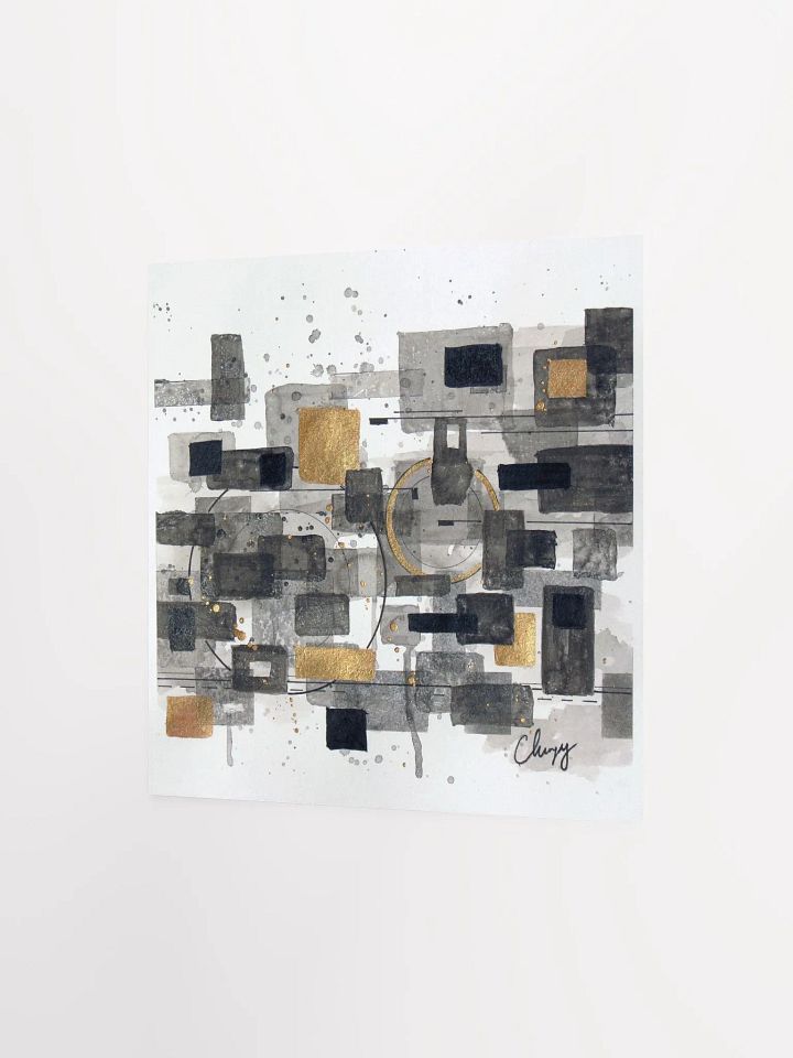 Abstract Ink Squares Print product image (2)