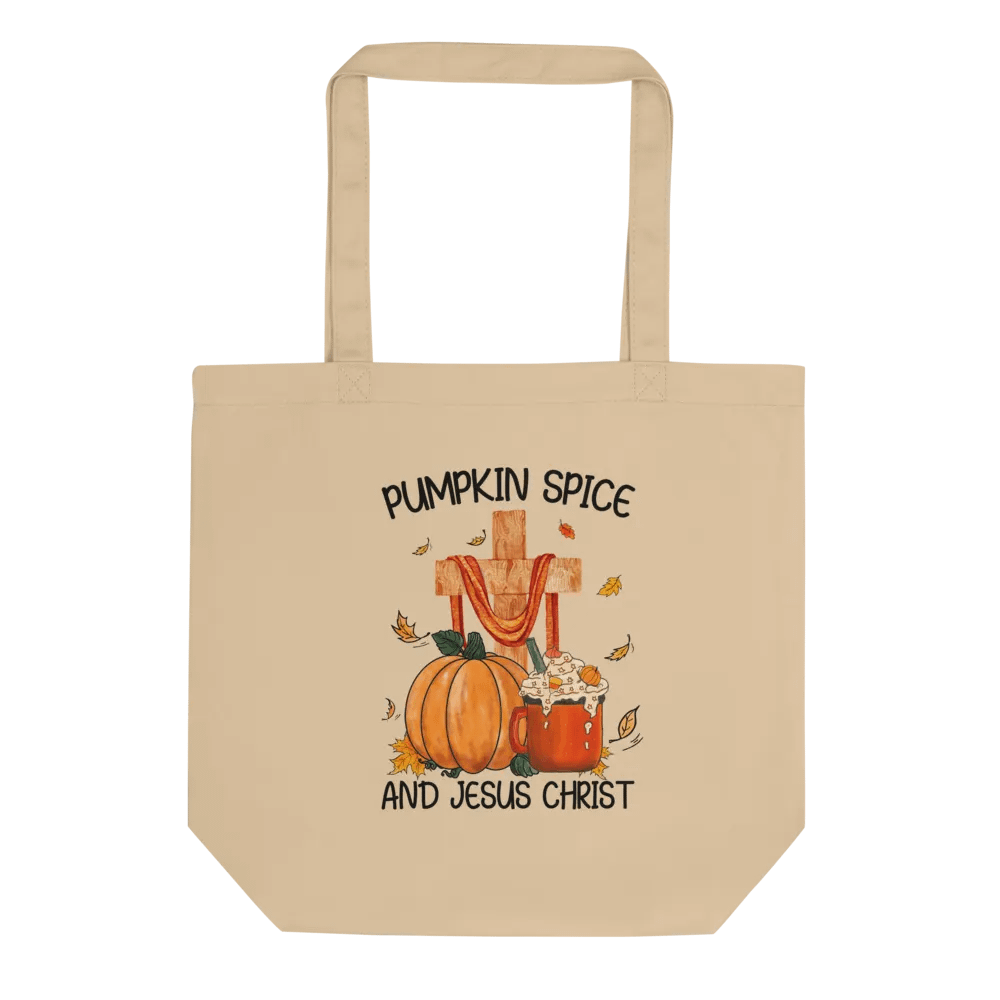 Pumpkin Spice and Jesus Christ Eco Tote Bag product image (3)