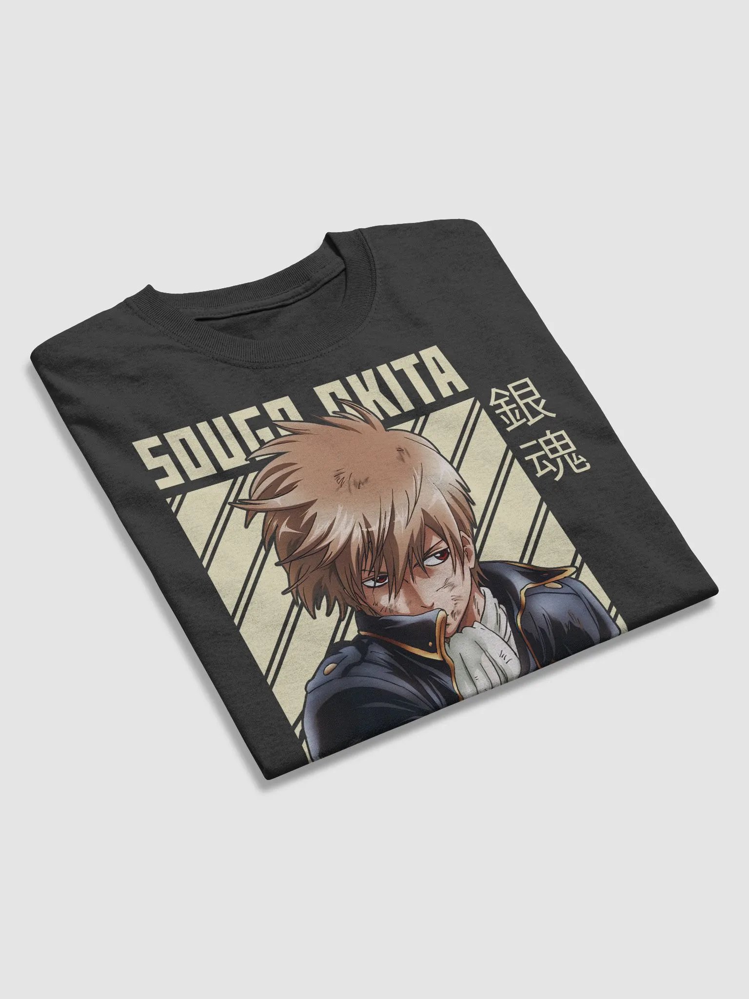 Gintama Sougo Okita Battle T-Shirt – Gildan Heavyweight product image (5)