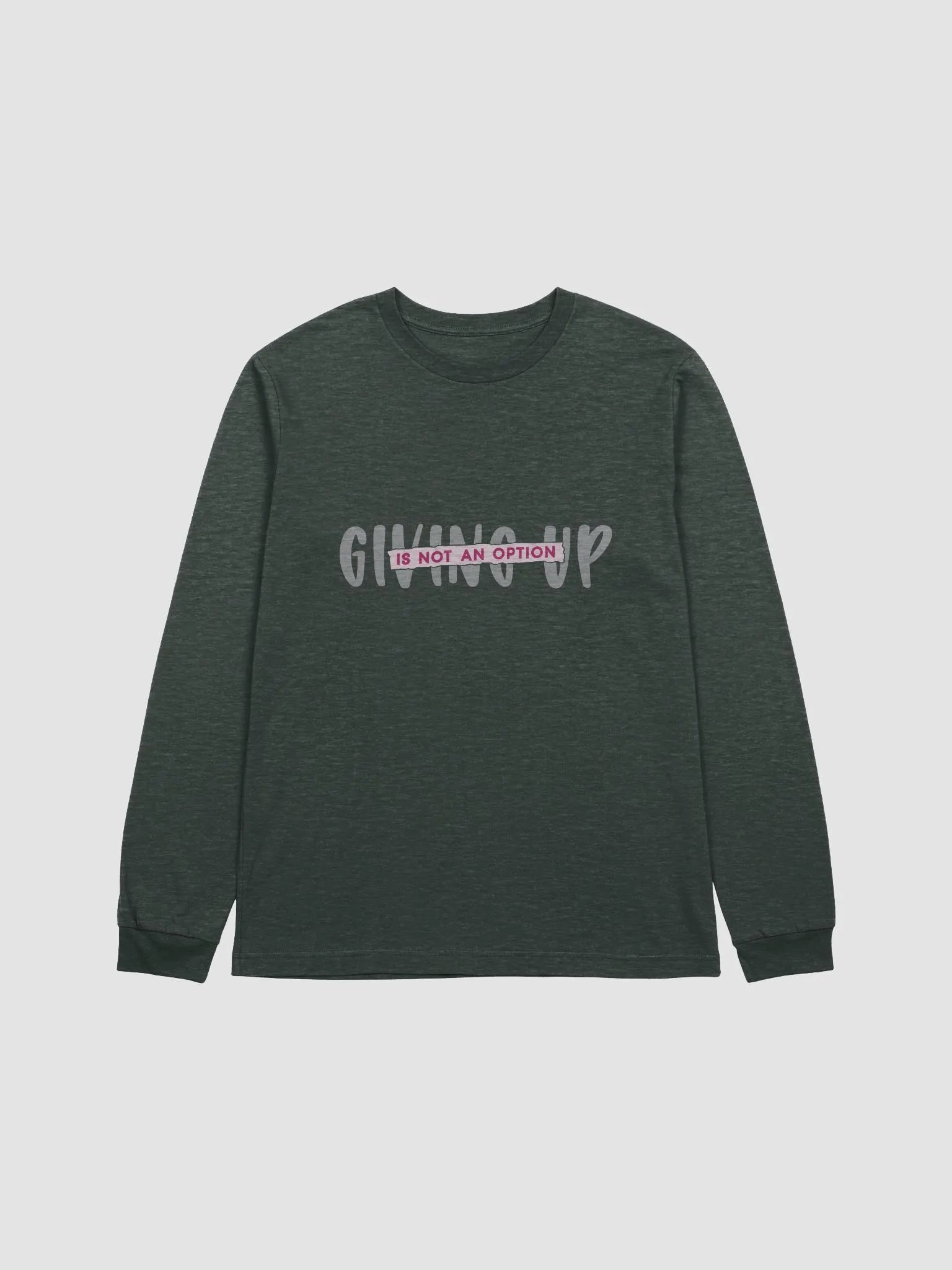 Never Give Up Long Sleeve Tee product image (3)
