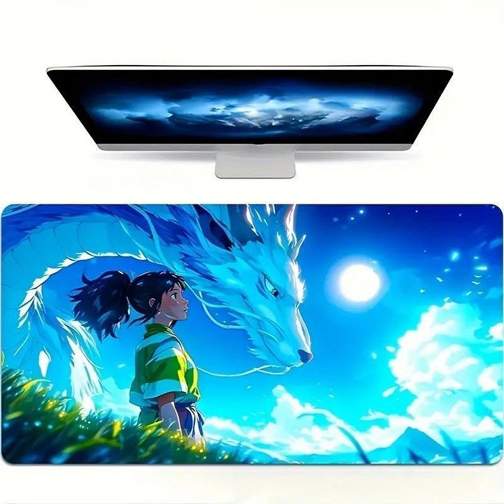 Spirited Away Chihiro & Haku Desk Mat | Non-Slip, Indoor Use product image (1)