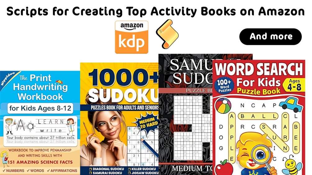 Complete Scripts Toolkit for Activity Books on Amazon KDP product image (1)