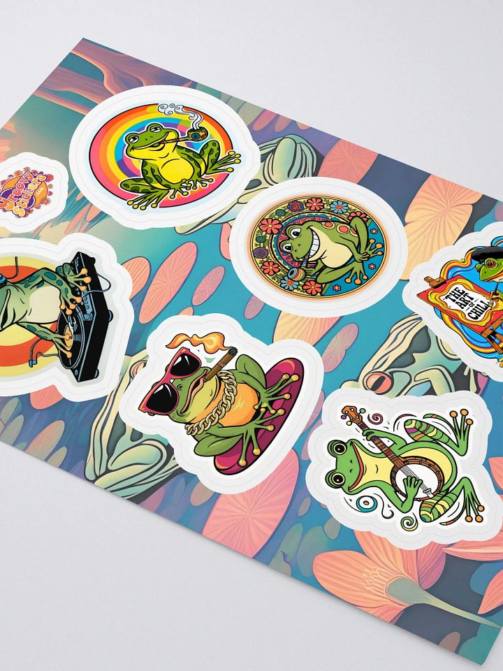 groovy Frog Sticker Collection product image (2)