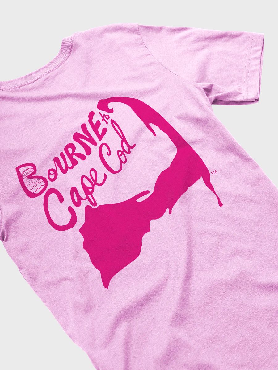 Women's | BOURNE to Cape Cod™ | Supersoft T-Shirt by Bella+Canvas | Vibrant Pink Logo on Pastel Colors product image (39)