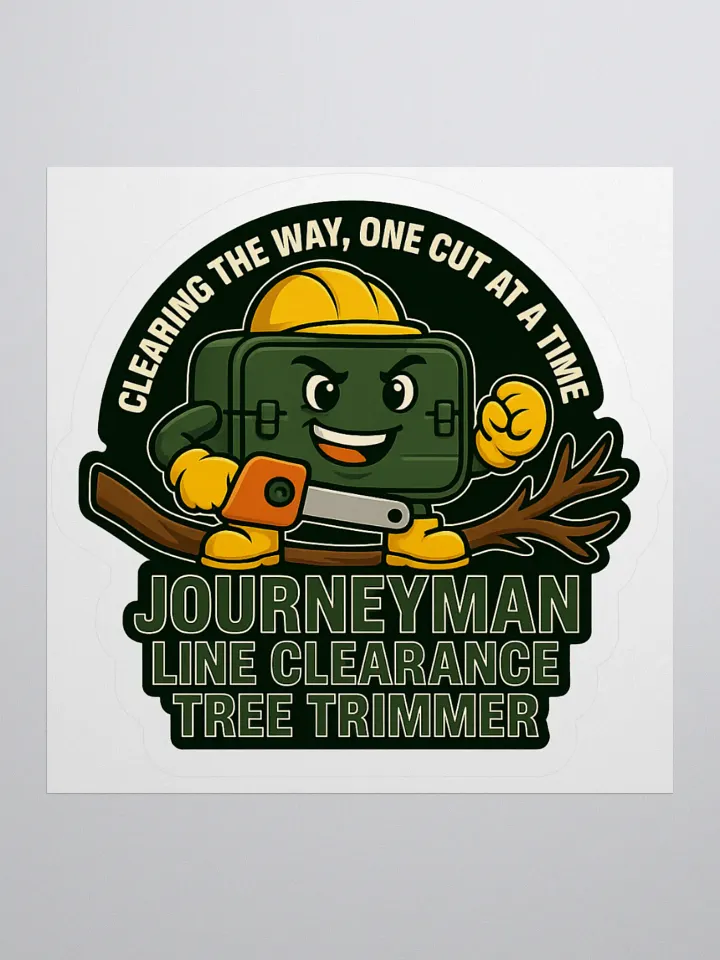 Clearing The Way, One Cut At A Time (Sticker) product image (1)