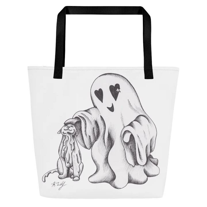 Ghost Cat and Ghost Tote Bag product image (1)