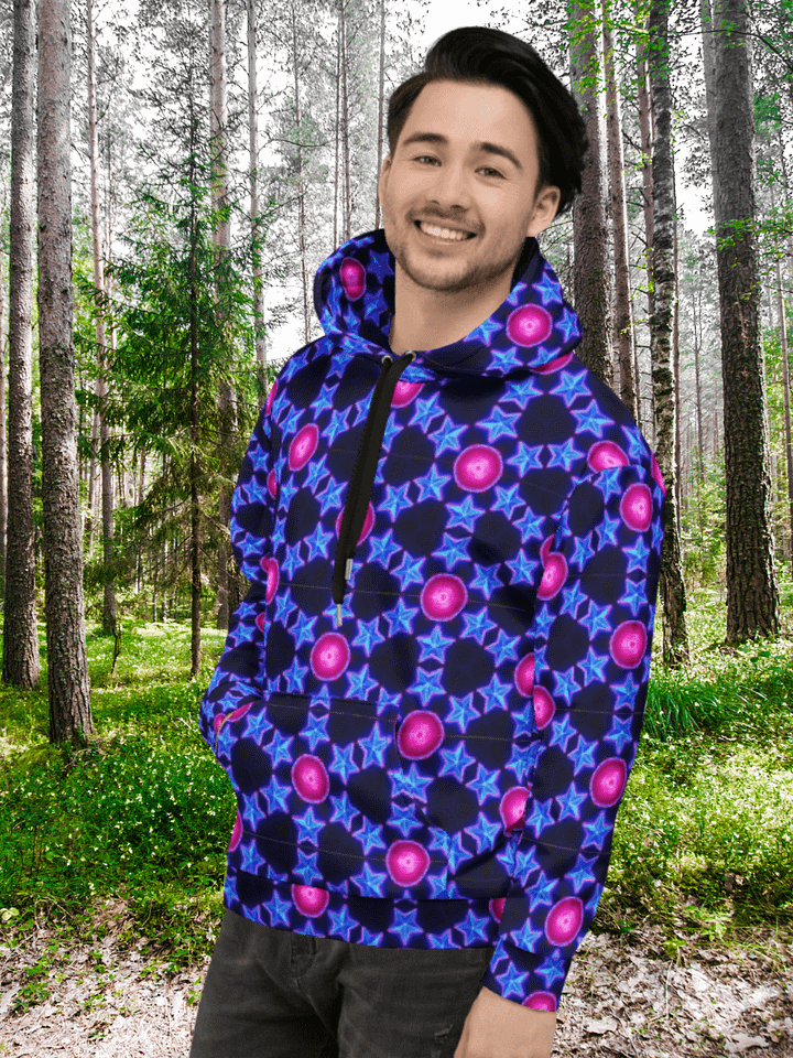 Starry Lattice Recycled Hoodie product image (2)